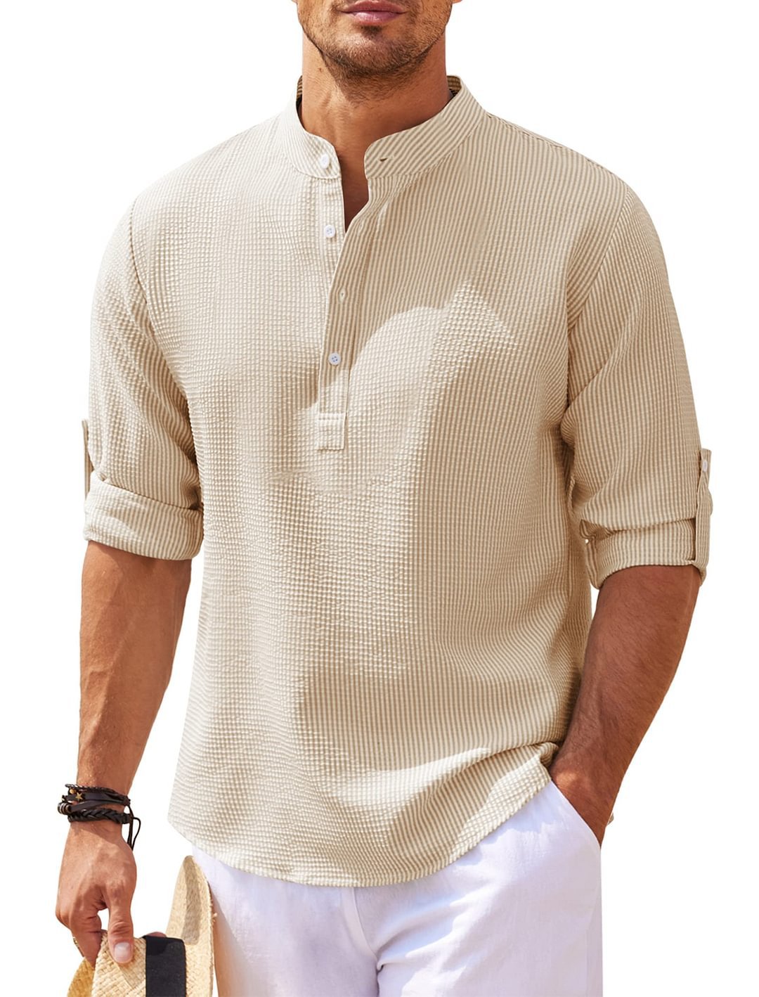 Cormac - Blokes' Long Sleeve Chill Linen Shirt